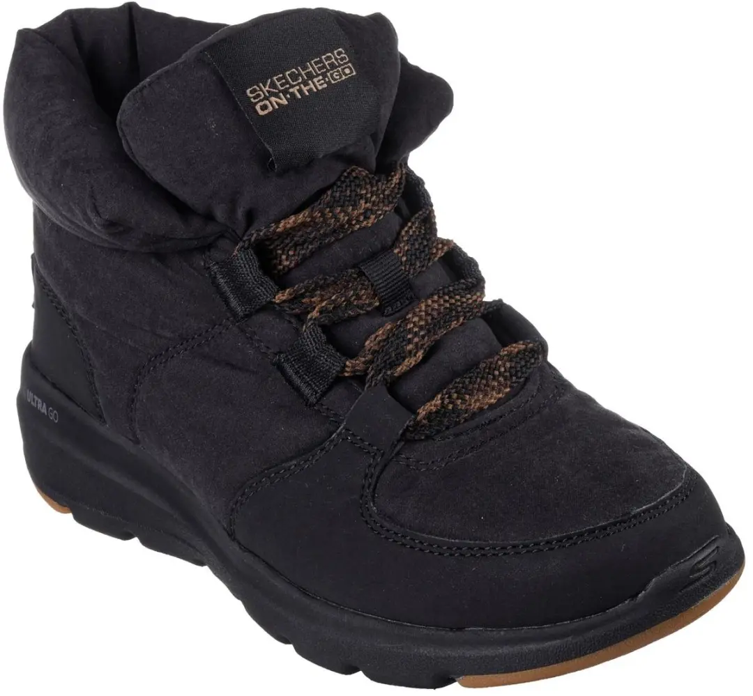 Skechers Glacial Ultra Dames Veterboot - Zwart - Maat 40