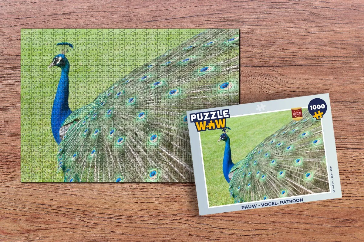 PuzzleWow Vogelpatroon Legpuzzel 1000 Stuks - Multicolor