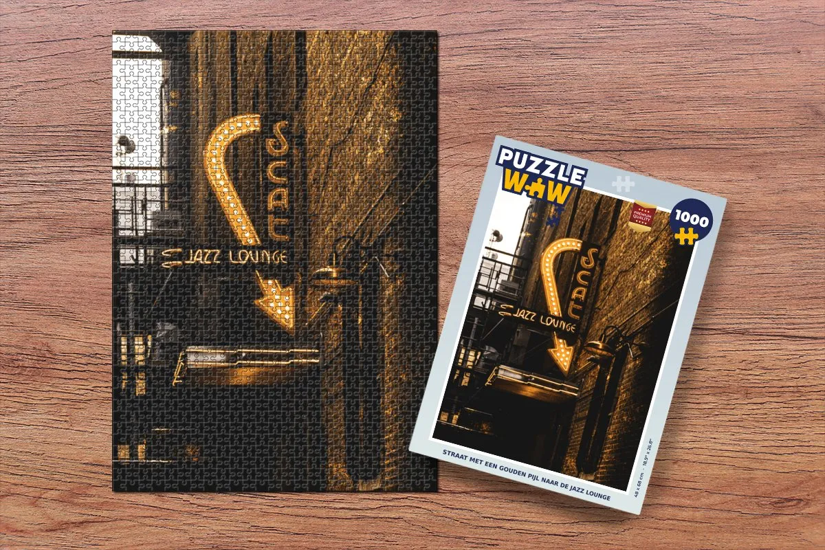 PuzzleWow Gouden Stad Legpuzzel 1000 Stuks - Multicolor