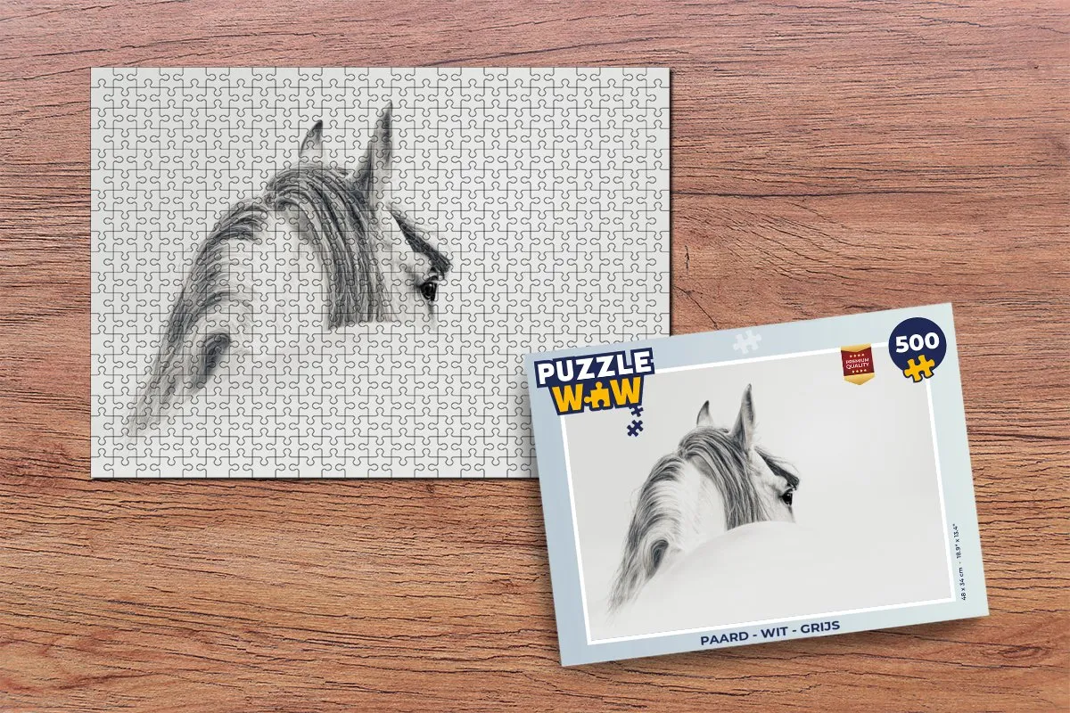 PuzzleWow Paard Legpuzzel 500 Stuks - Multicolor