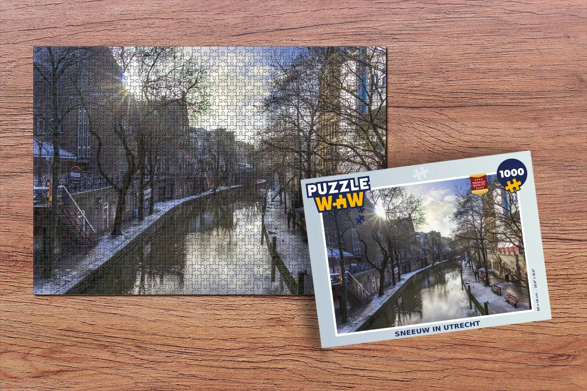 PuzzleWow Utrecht Legpuzzel 1000 Stuks - Multicolor