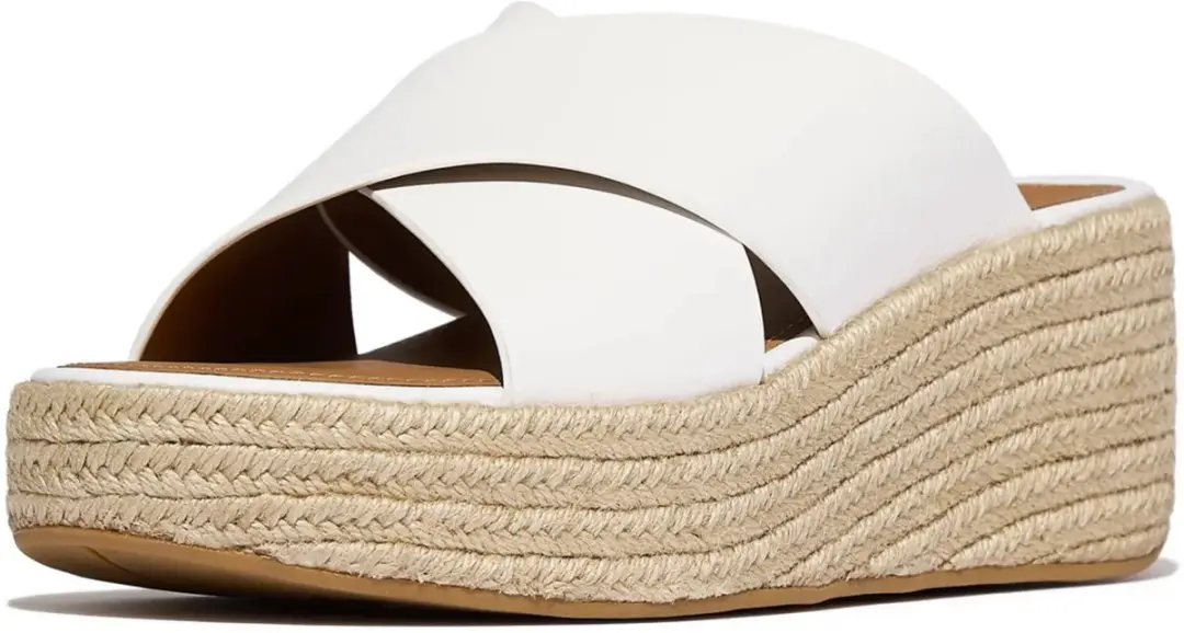 FitFlop Dames PlatFForms Espadrilles - Witte 41 - afbeelding 2 van 6