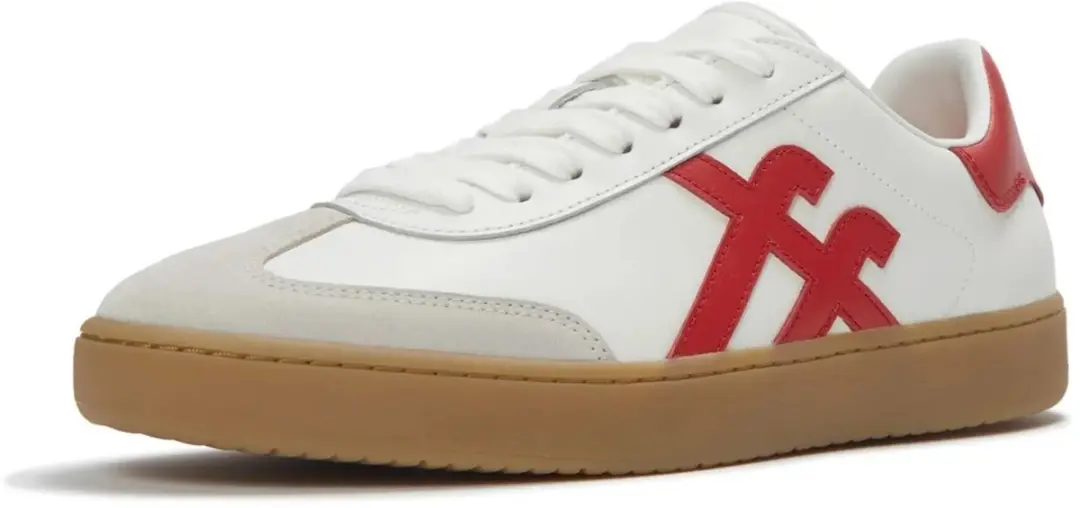 FitFlop FitFlop The Dash Mens T-Toe Leather Sneakers WIT