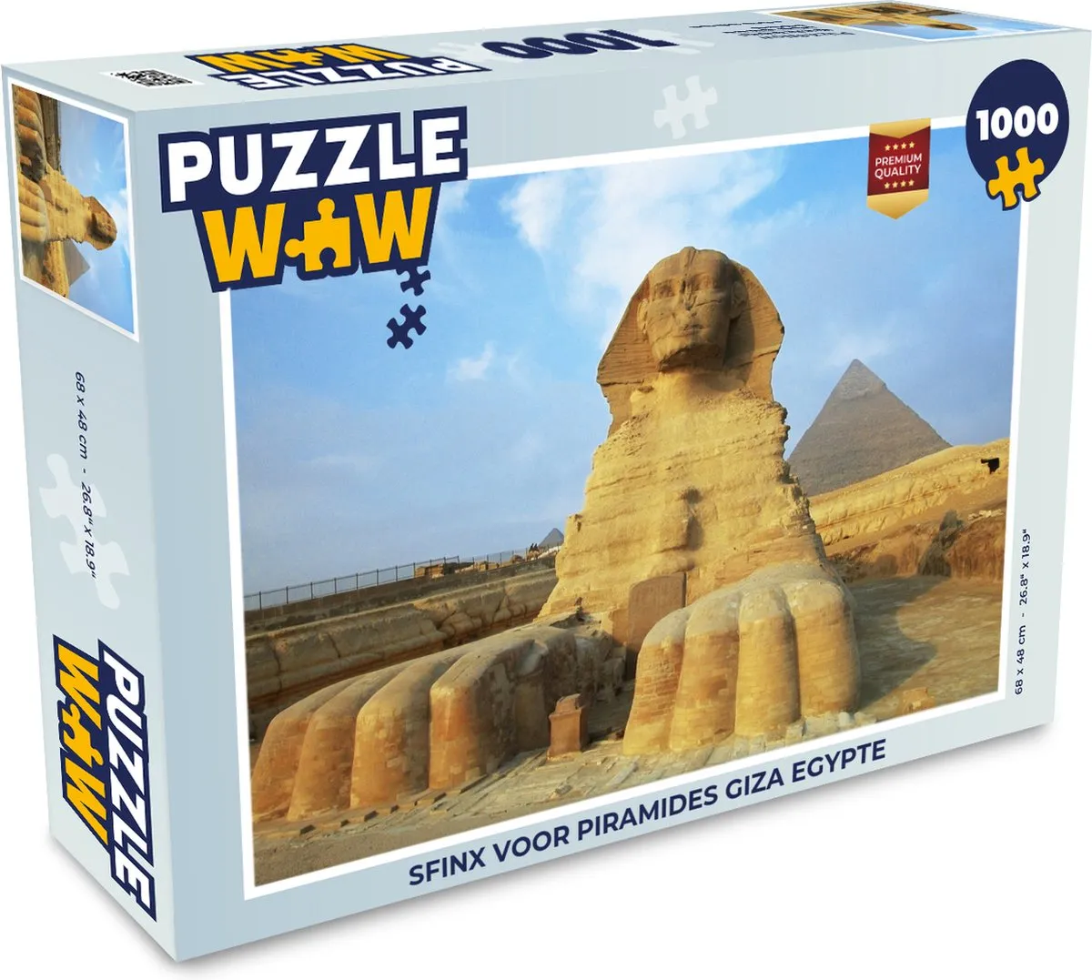 PuzzleWow Sfinx Giza Egypte Legpuzzel 1000 Stuks