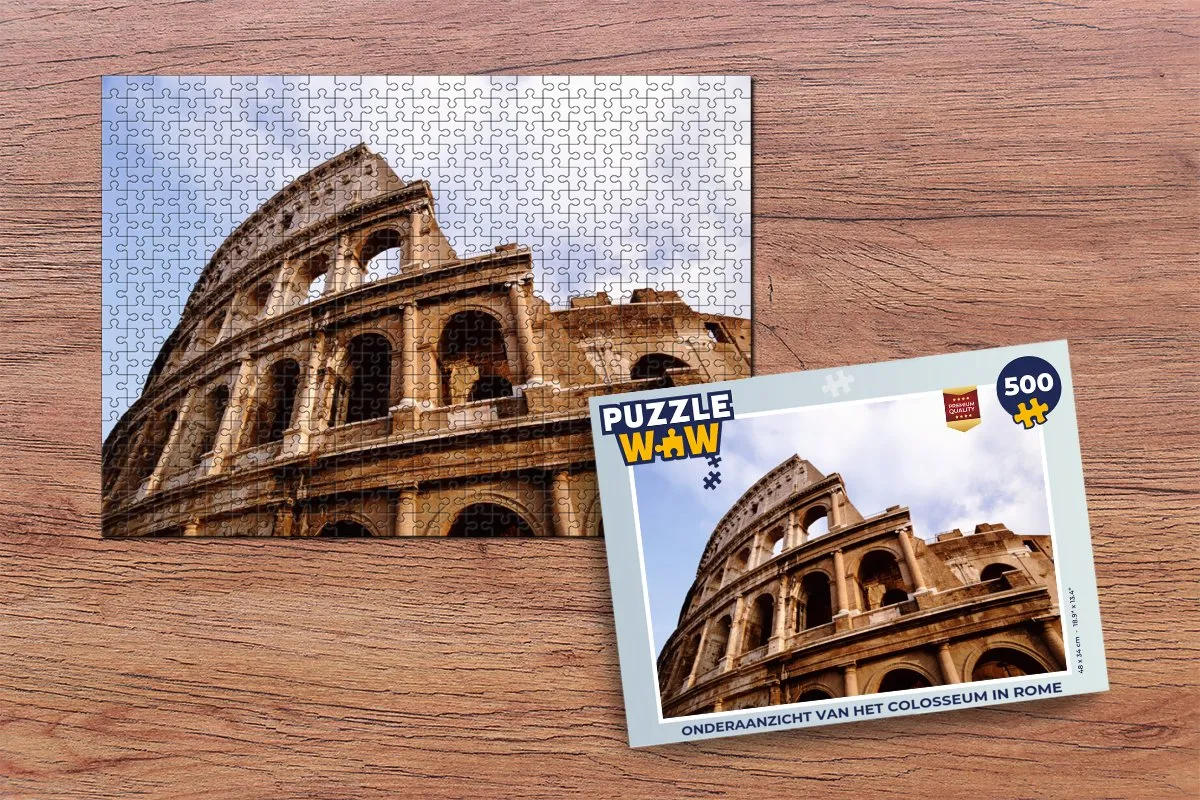 PuzzleWow Colosseum Rome Legpuzzel 500 Stuks - Multicolor