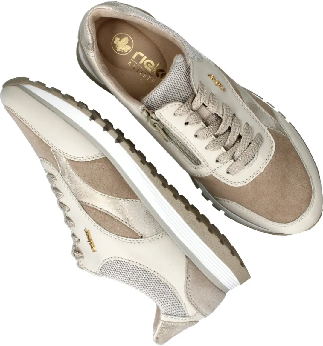Rieker 101504 Sneakers - Beige - Maat 39 - afbeelding 4 van 6