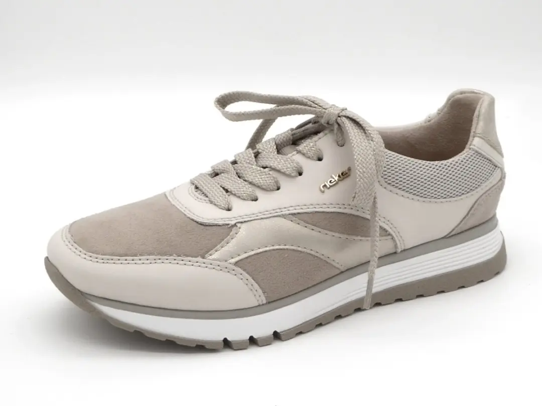 Rieker 101504 Sneakers - Beige - Maat 39 - afbeelding 3 van 6