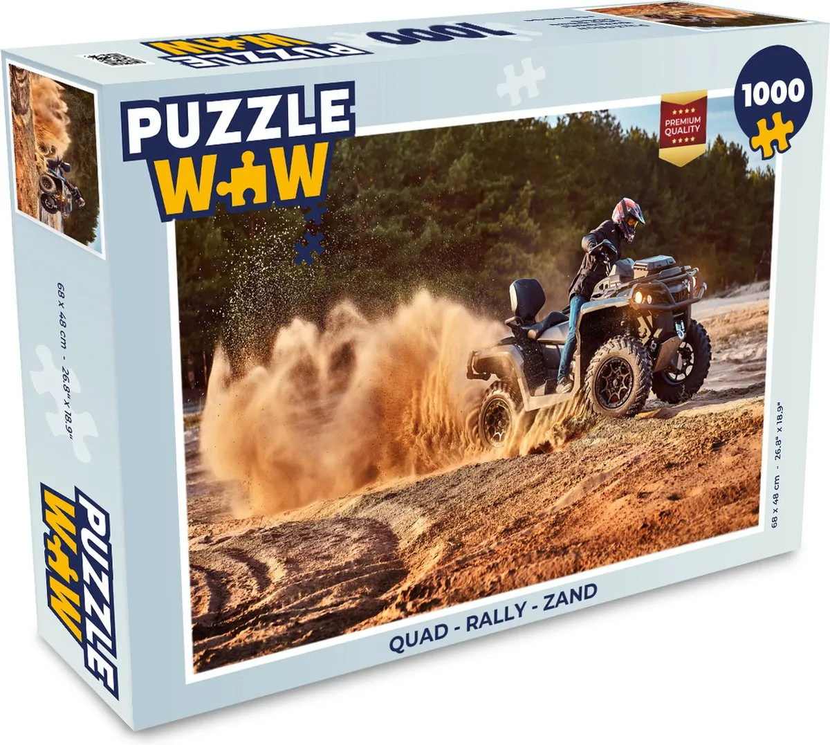PuzzleWow Quad Rally Legpuzzel 1000 Stuks - Multicolor
