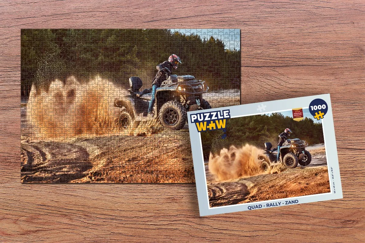 PuzzleWow Quad Rally Legpuzzel 1000 Stuks - Multicolor