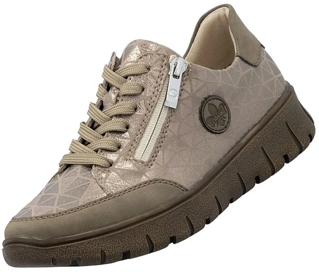 Rieker dames lage schoenen beige