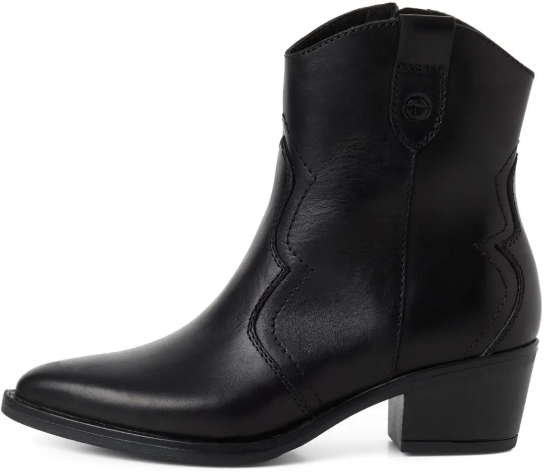 Tamaris Cowboylaarzen zwart Leer