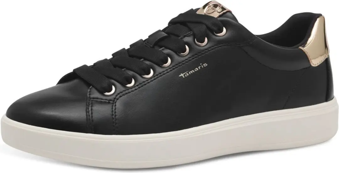 Tamaris Damestrainers 1-23720-43 048 Vegan M2332143 Black/Gold