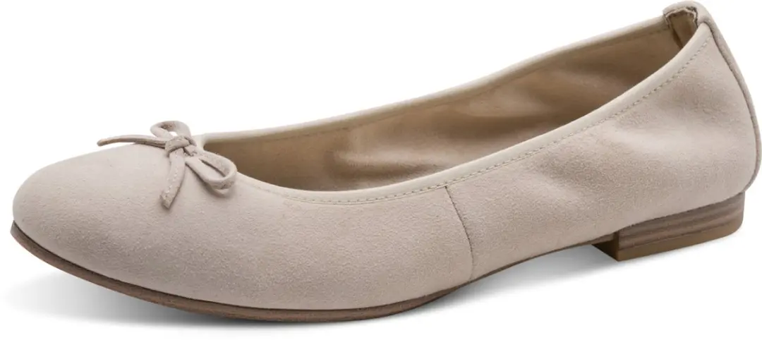 Tamaris ballerina 1-22166-44-341 damesschoenen leer beige