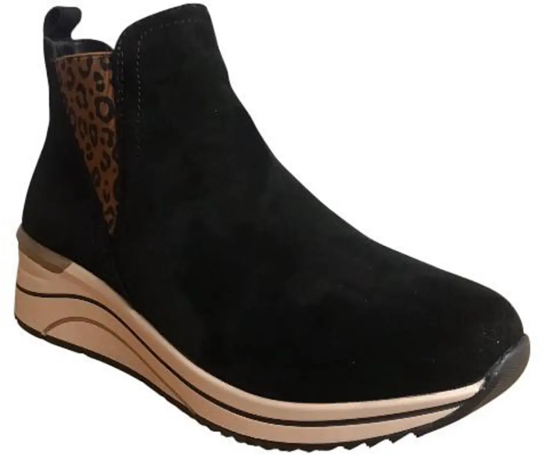 Remonte Suede C. Elastiek 4781 5 - Zwart/Panter - 43 - afbeelding 2 van 5