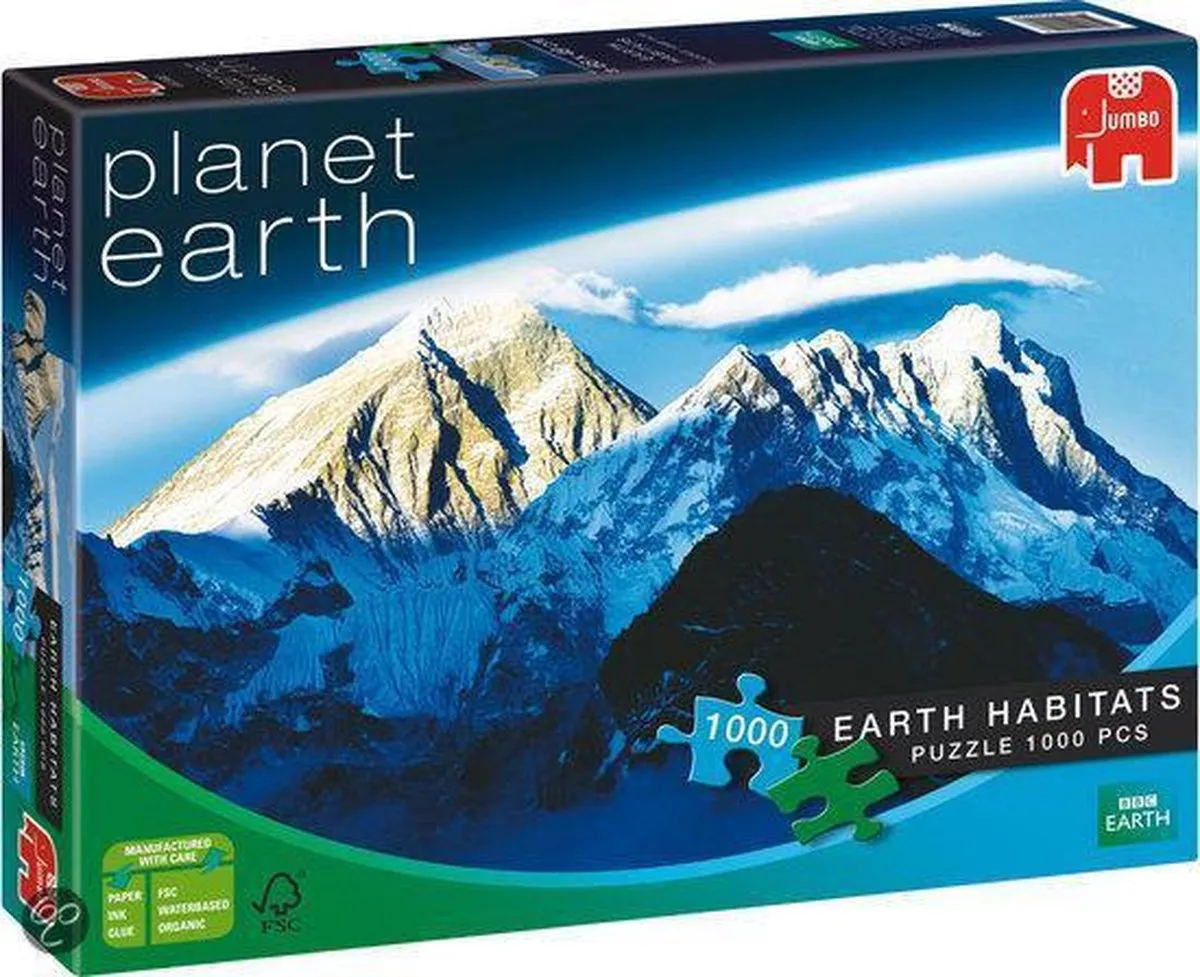 Jumbo Puzzel BCC Planet Earth Habitats Sneeuwlandschap 1000 Stuks