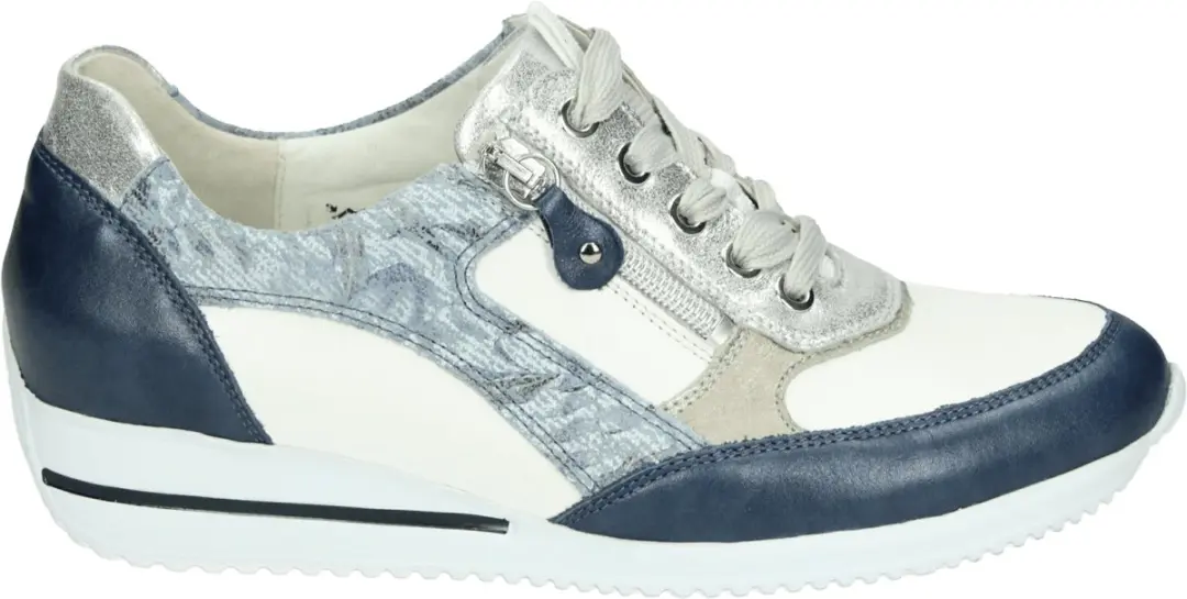 Waldläufer Himona Dames Veterschoenen - Jeansblauw - afbeelding 2 van 6