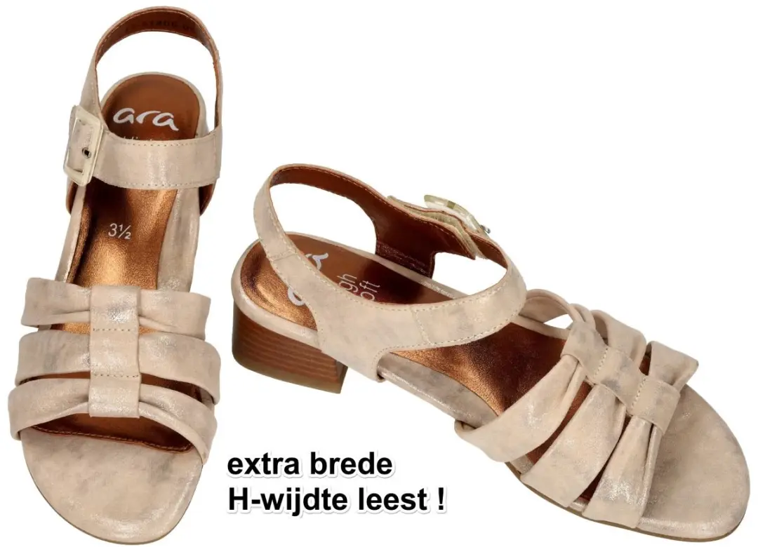 Ara Dames Sandalen - Zandkleur Maat 40 - afbeelding 3 van 6