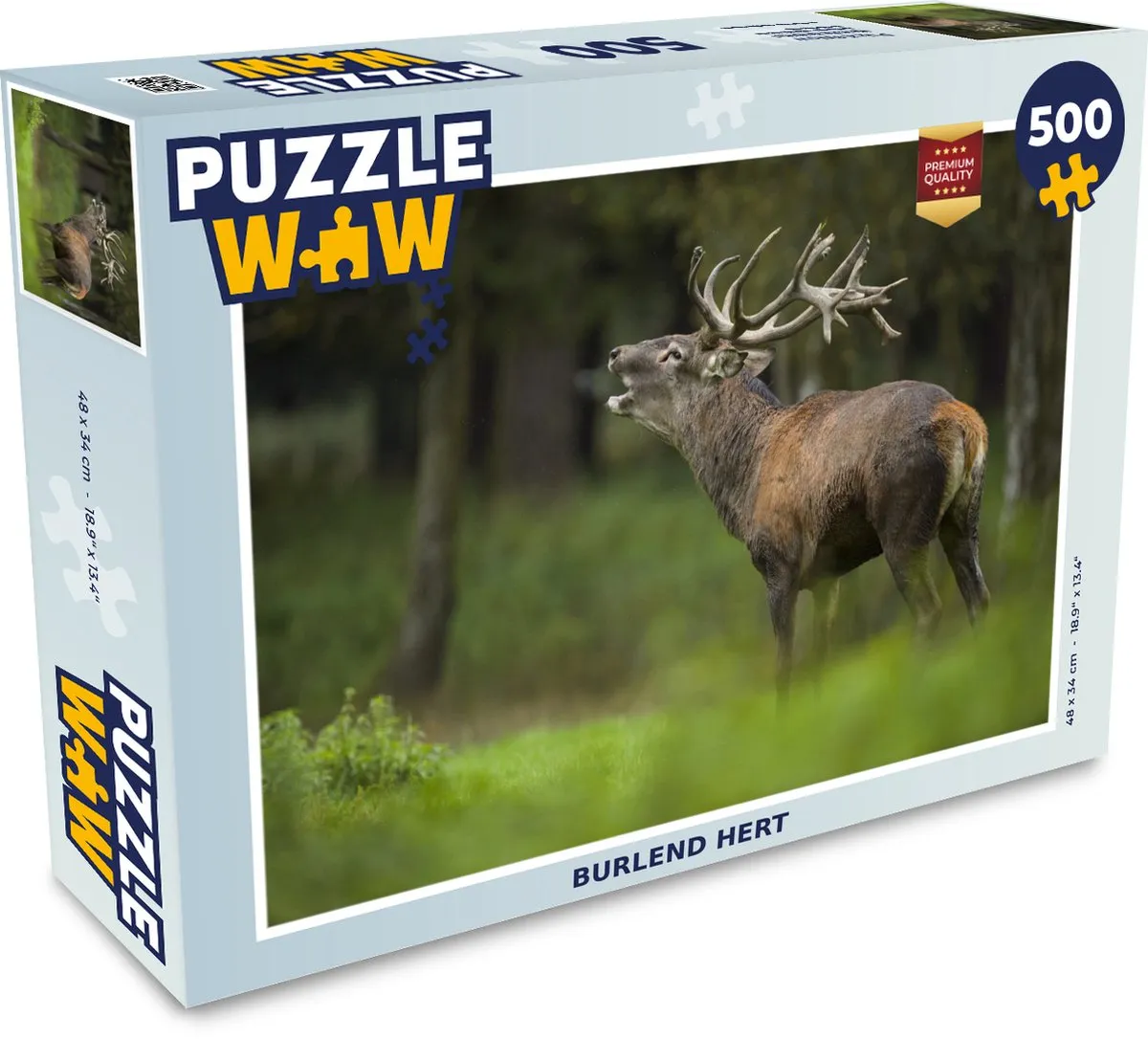 PuzzleWow Bos Portret Legpuzzel 500 Stuks - Multicolor