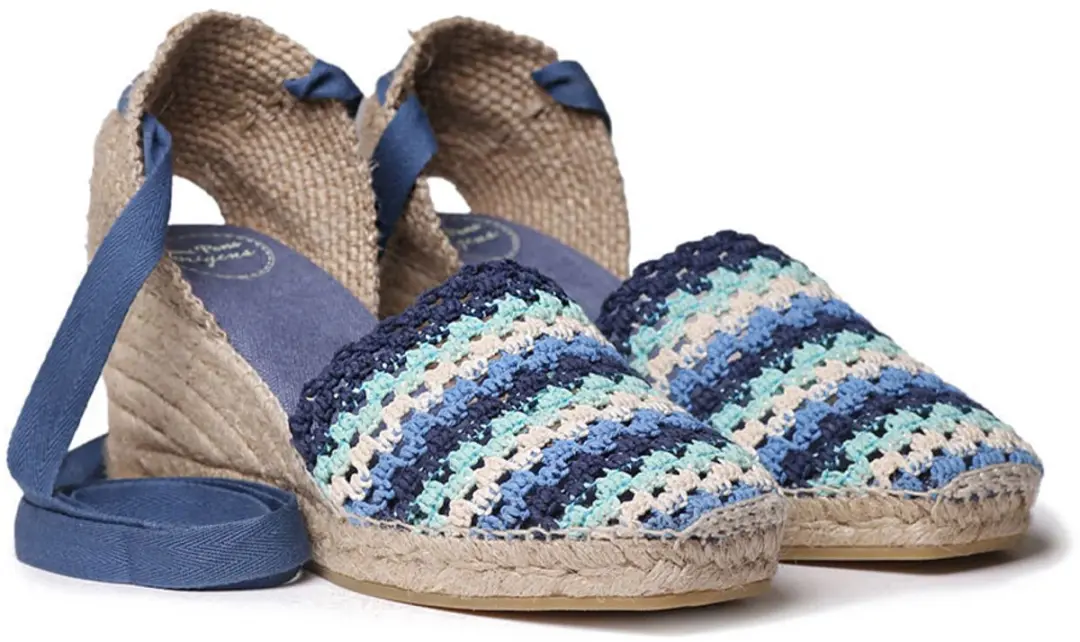 Toni Pons Georgina Wedge Espadrilles Blauw EU 38 Vrouw