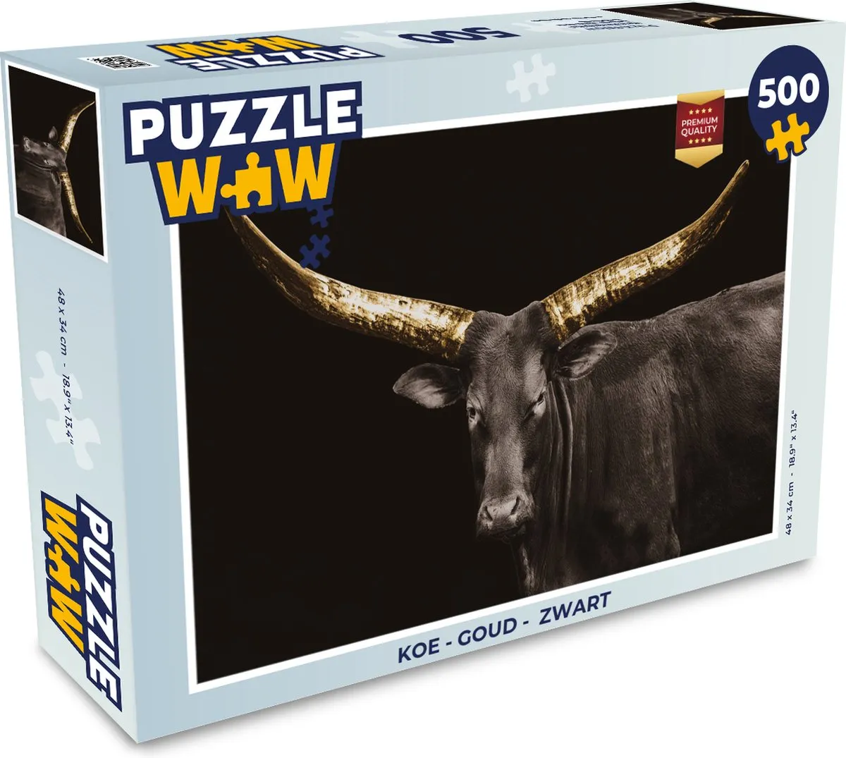 PuzzleWow Koe Legpuzzel 500 Stuks