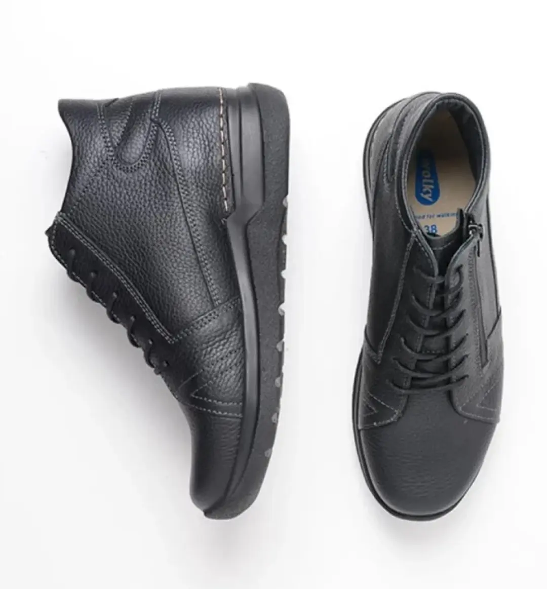 Wolky Why Dames Veterschoen 0660671-000 - Zwart