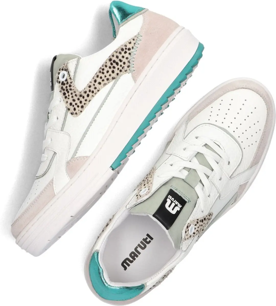 Maruti Alfie Sneakers - 38 - White/Aqua/Pixel Offwhite - afbeelding 4 van 6