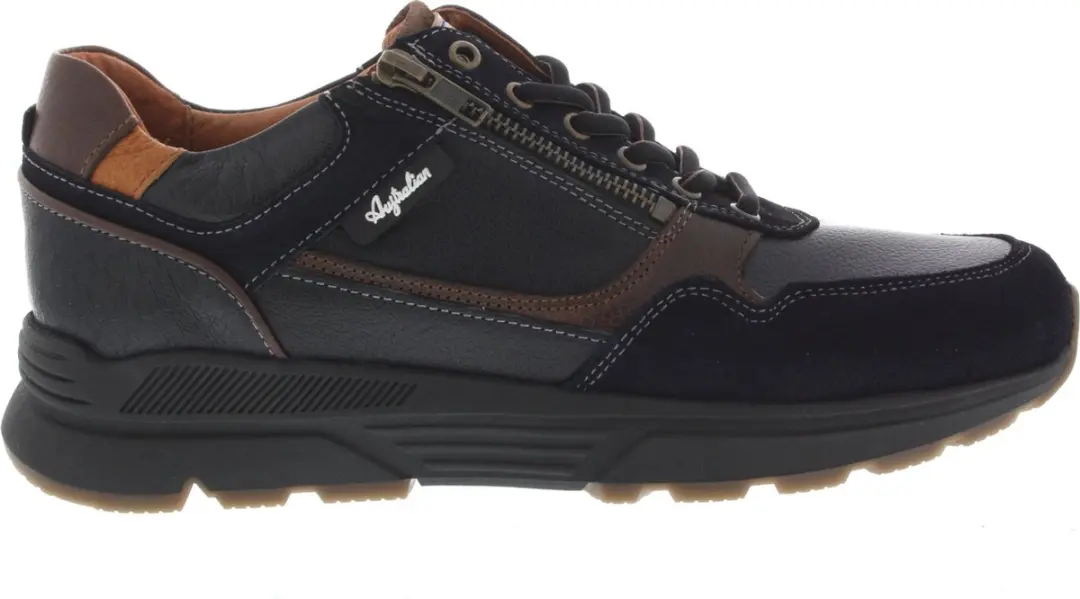 Heren Sneakers Australian Connery Width H Donkerblauw