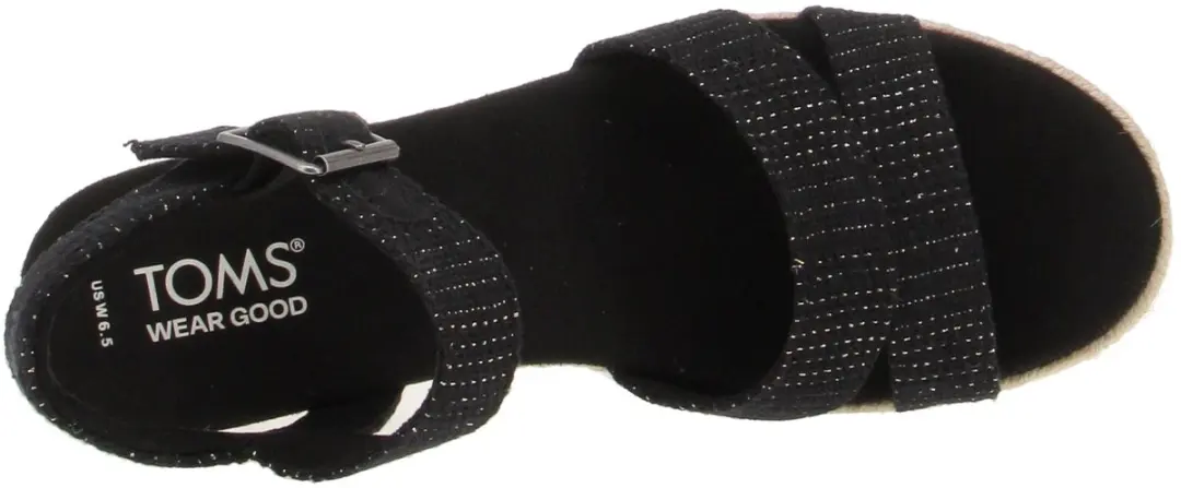 TOMS Audrey Damessandaal - Zwart - afbeelding 5 van 6