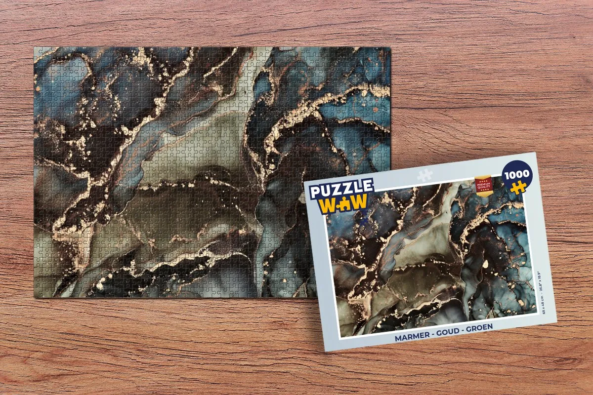 PuzzleWow Marmer Legpuzzel 1000 Stuks - Multicolor