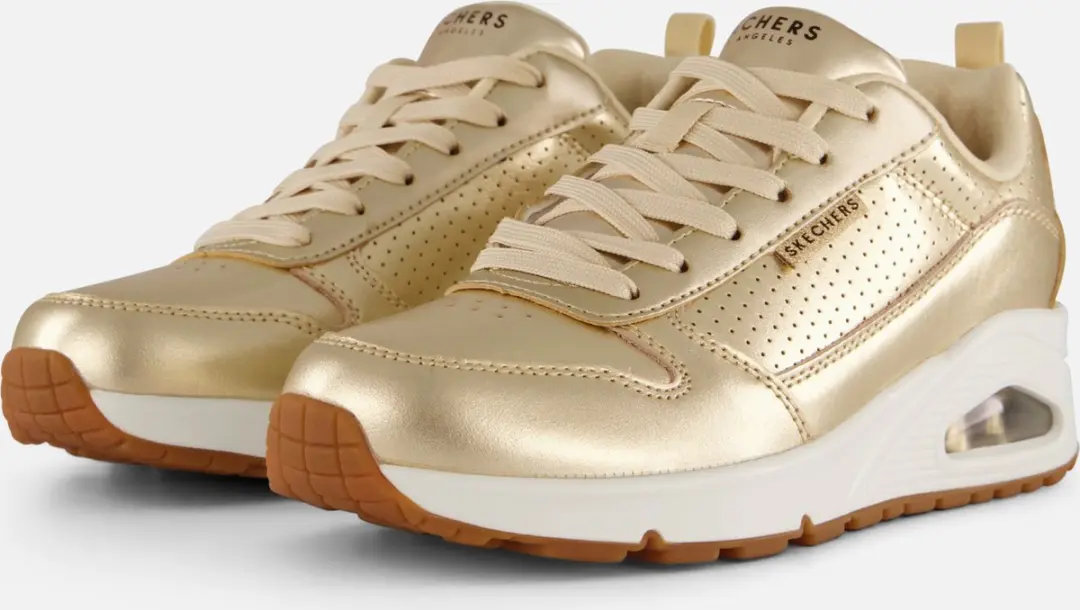 Skechers Uno Metallixs Sneakers goud Synthetisch