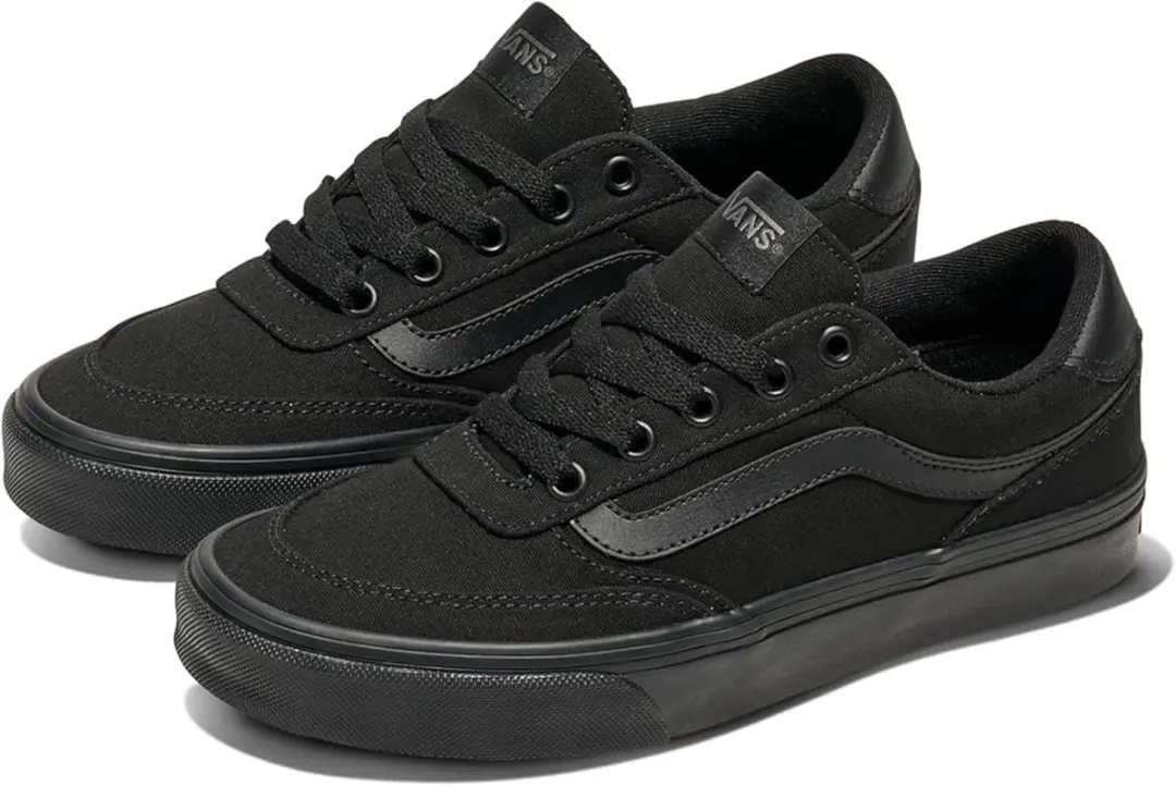 VANS Women's Brooklyn Ls Sneakers Shoes Textile VN000D7UBKA Black Low Top