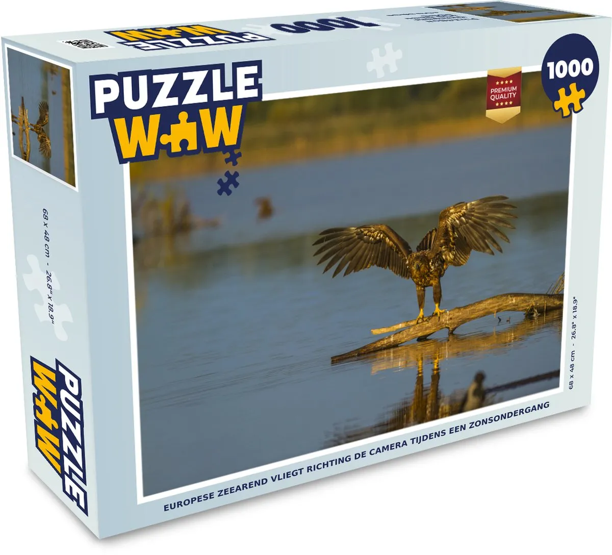 PuzzleWow Legpuzzel Europese Zeearend 1000 Stuks