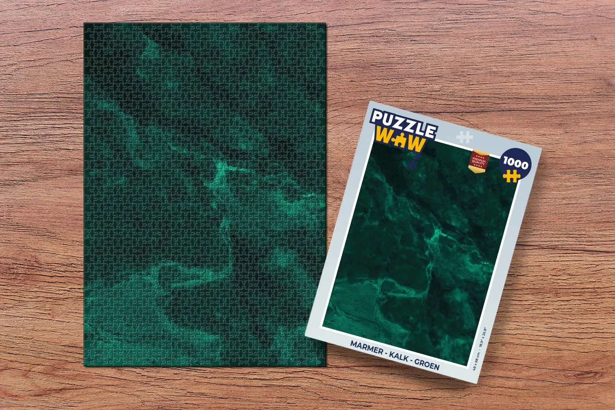 PuzzleWow Marmerlook Legpuzzel 1000 Stuks - Multicolor