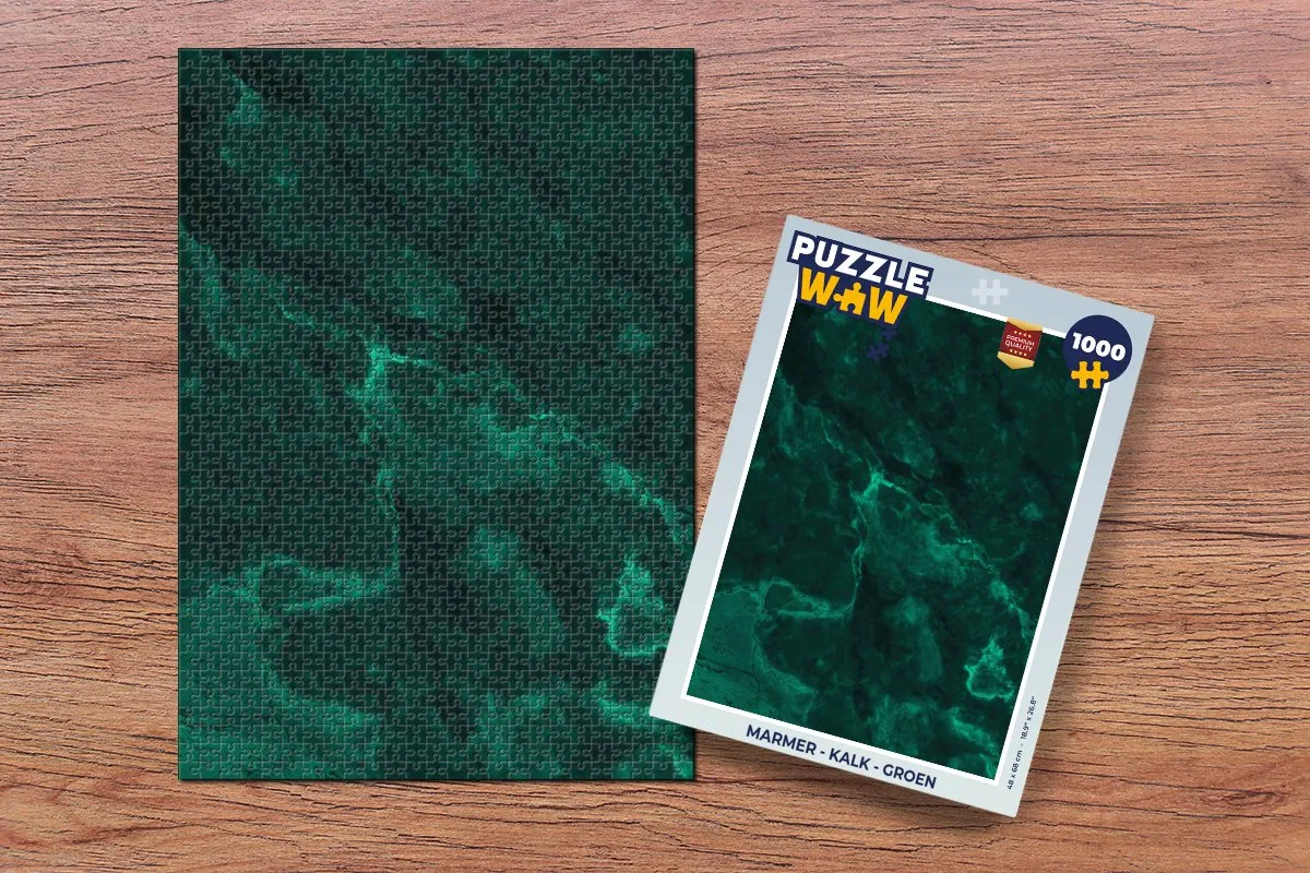 PuzzleWow Marmerlook Legpuzzel 1000 Stuks - Multicolor