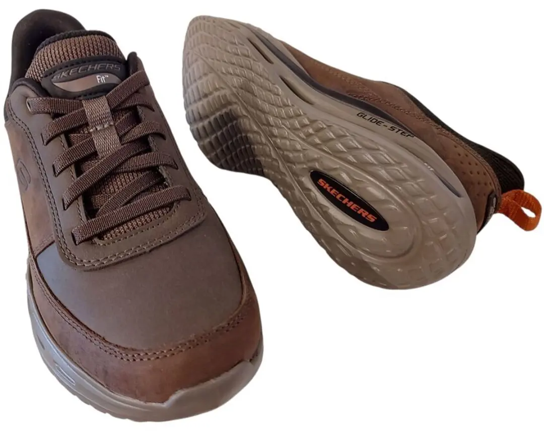 Skechers Veterschoen Hands-Free Slip-Ins 21098 Orvan Moxley Arch Fit - Bruin