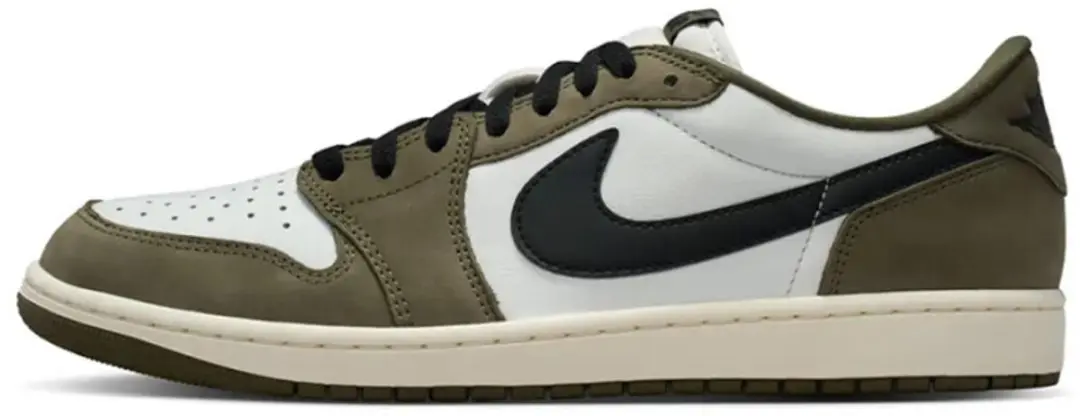 Air Jordan 1 Retro Low OG 'Medium Olive' maat 41.