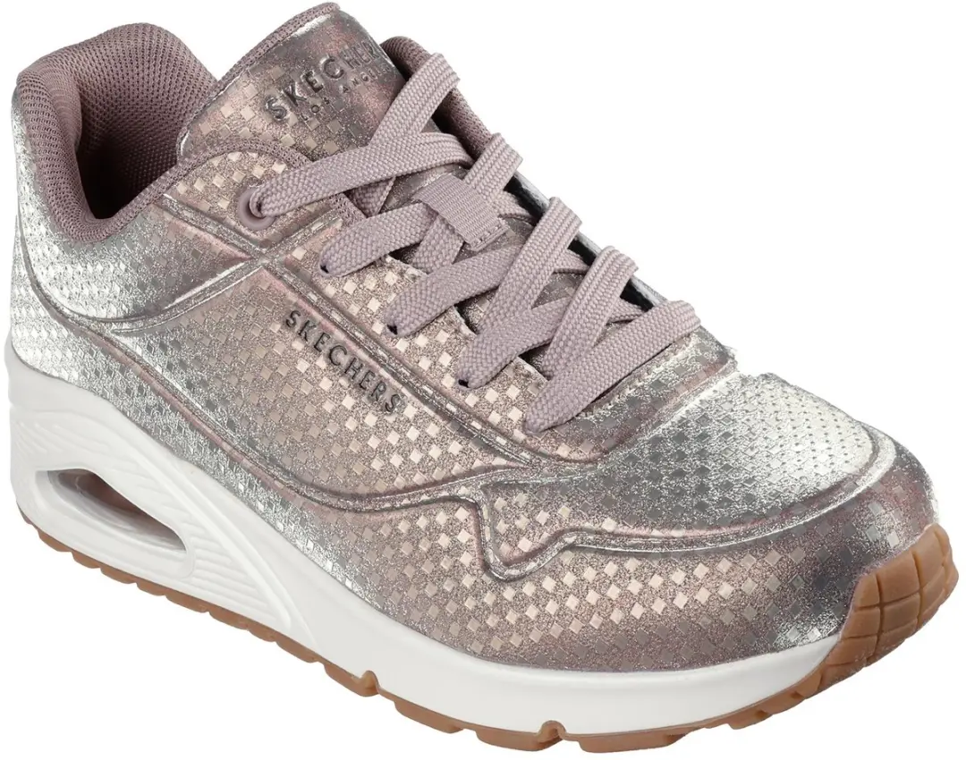 Skechers Dames Street UNO Disco Nite Sneakers 177162 RSGD Roségoud