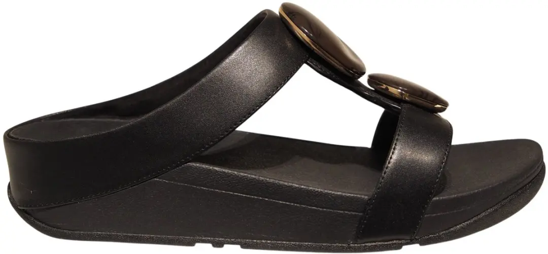 Dames muiltjes FitFlop Fino Marbled-Stone H-Bar