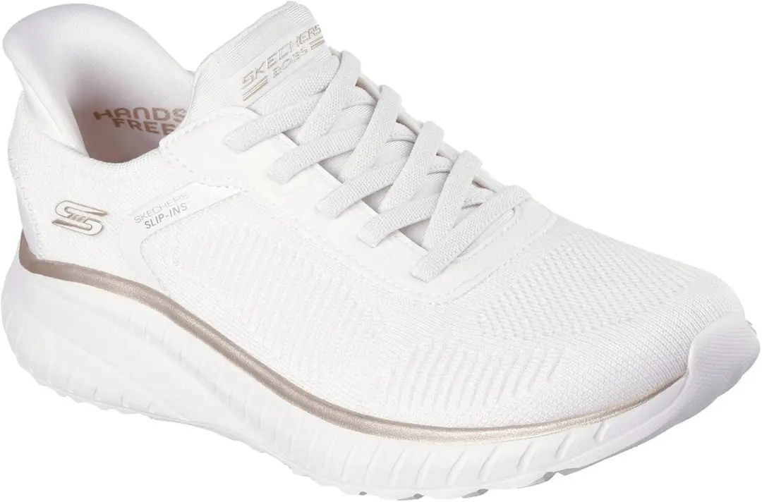 Skechers Bobs Squad Chaos CURRENT MUSE Sneakers - Dames 40 - Wit/Goud - afbeelding 3 van 6