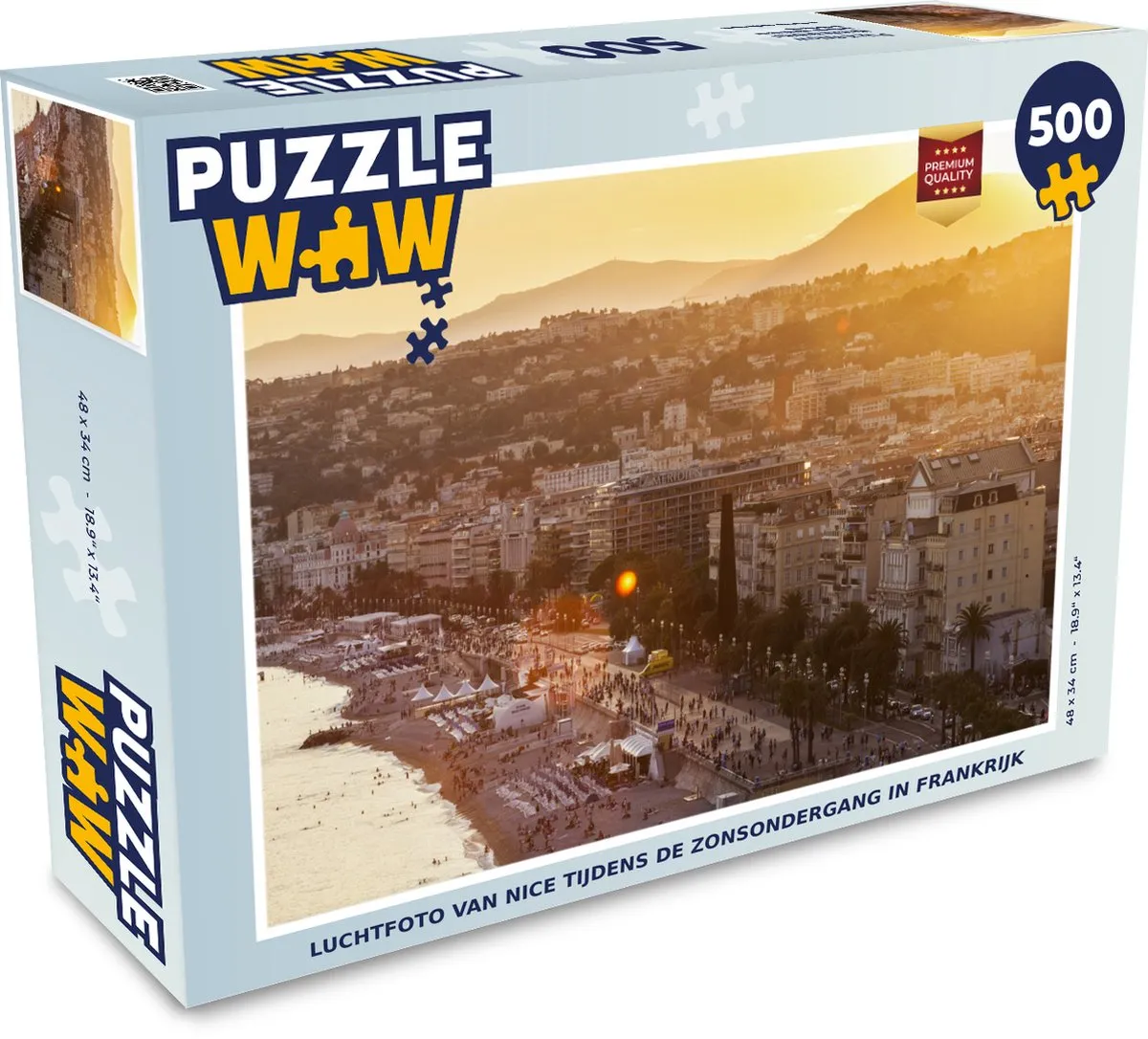 PuzzleWow Zonsondergang Nice Legpuzzel 500 Stuks - Multicolor