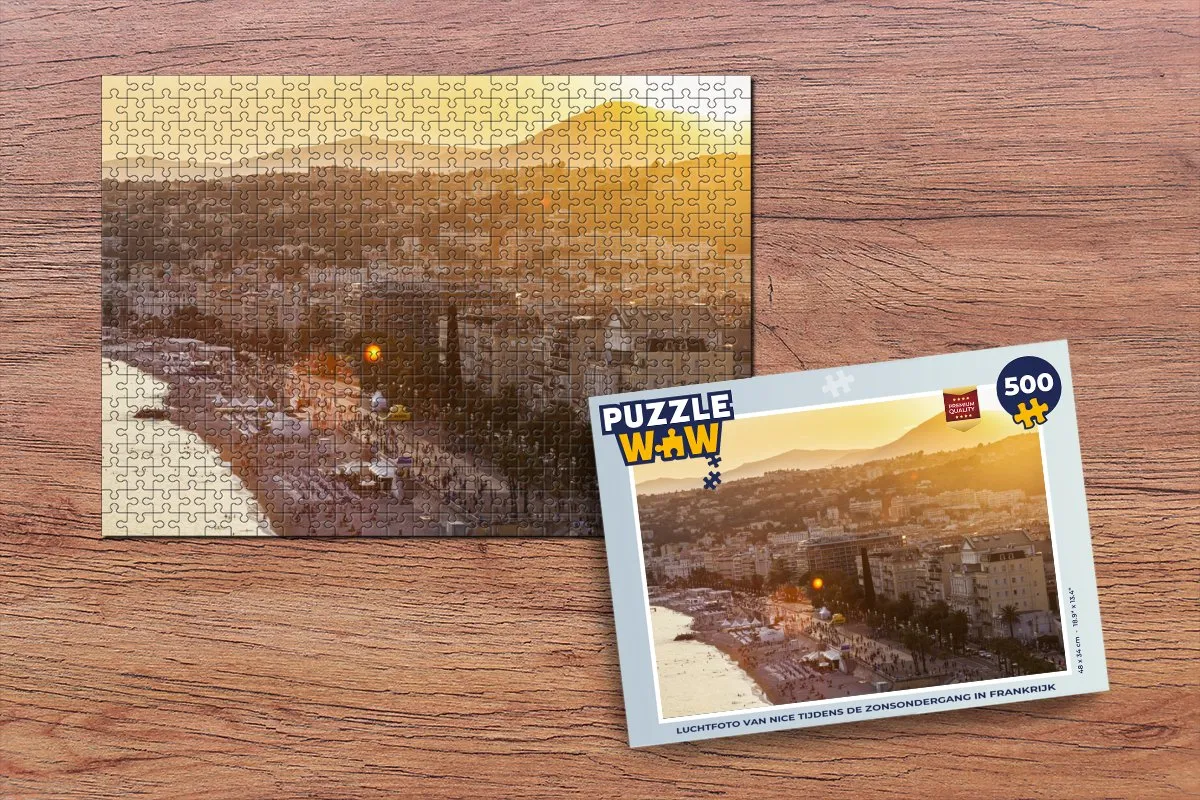 PuzzleWow Zonsondergang Nice Legpuzzel 500 Stuks
