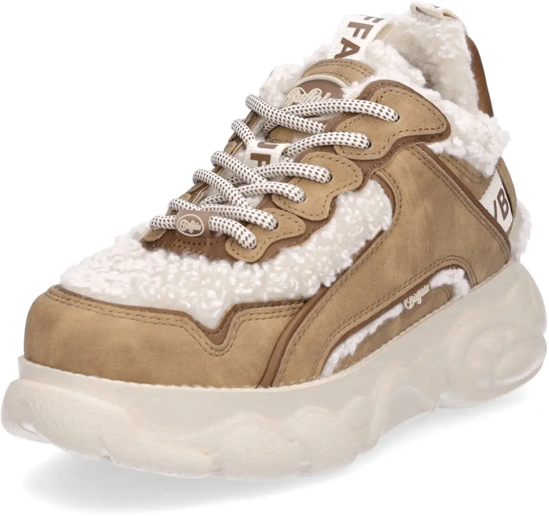 Buffalo dames sneaker CLD Chai Warm beige bruin