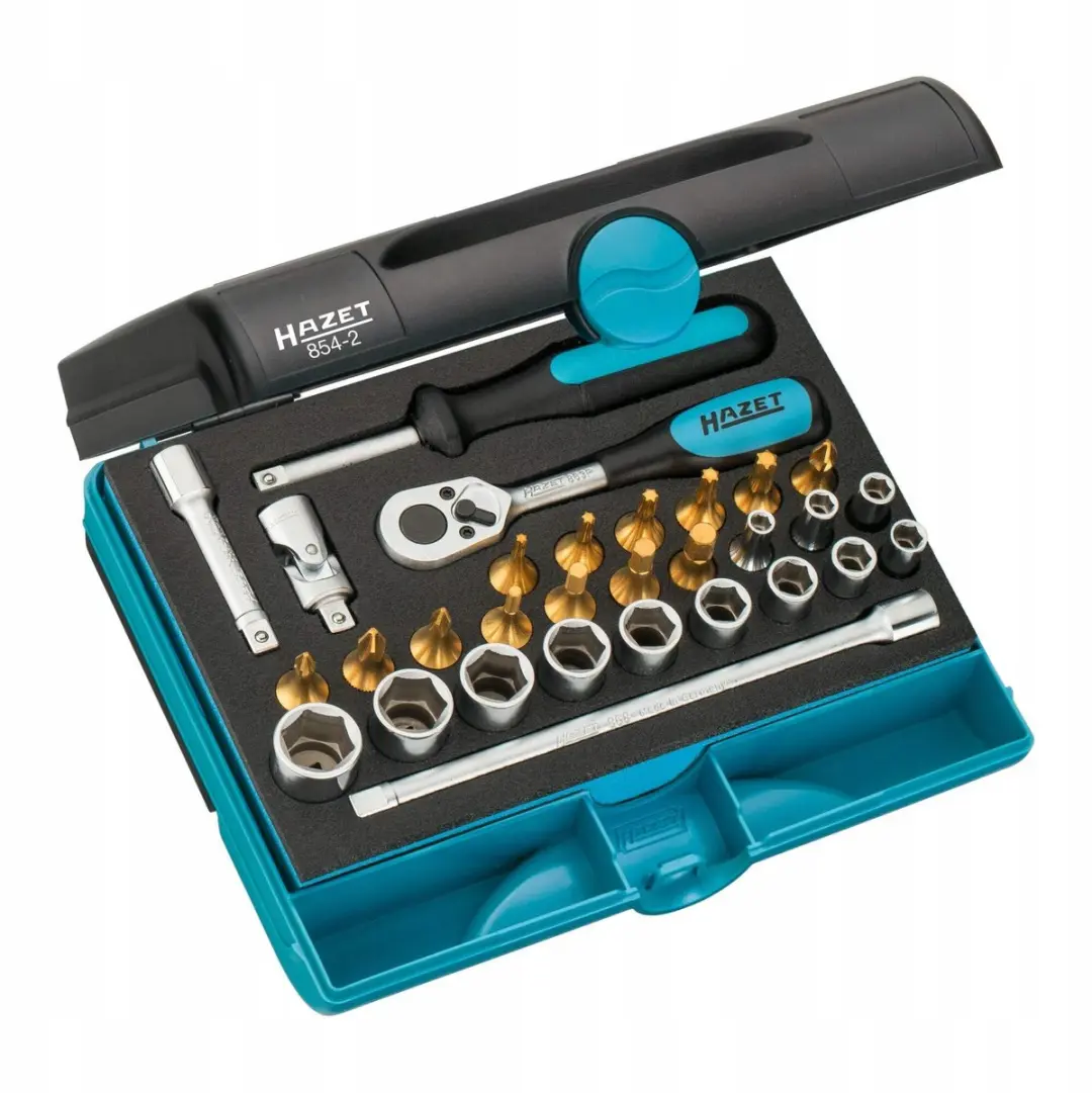 HAZET 854-2 Een verfijnde set dopsleutels