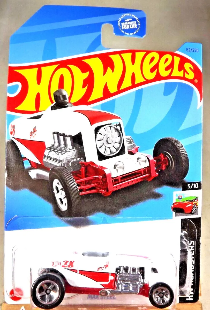 Hot Wheels 28 Max Steel HW Roadsters 21A - Wit/Rood