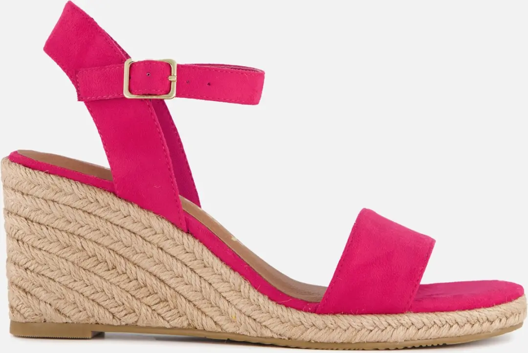 Tamaris Sandalen roze Textiel