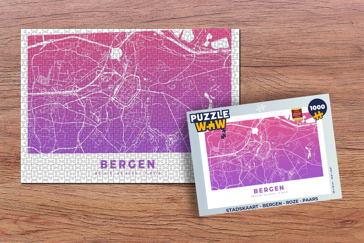 PuzzleWow Bergen Legpuzzel 1000 Stuks - Multicolor