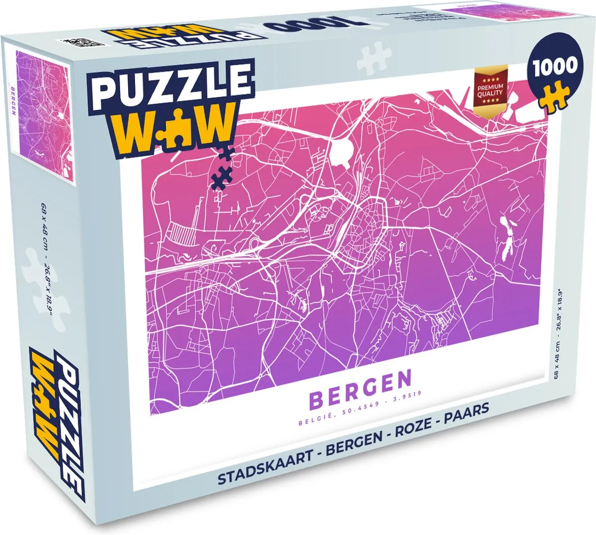 PuzzleWow Bergen Legpuzzel 1000 Stuks
