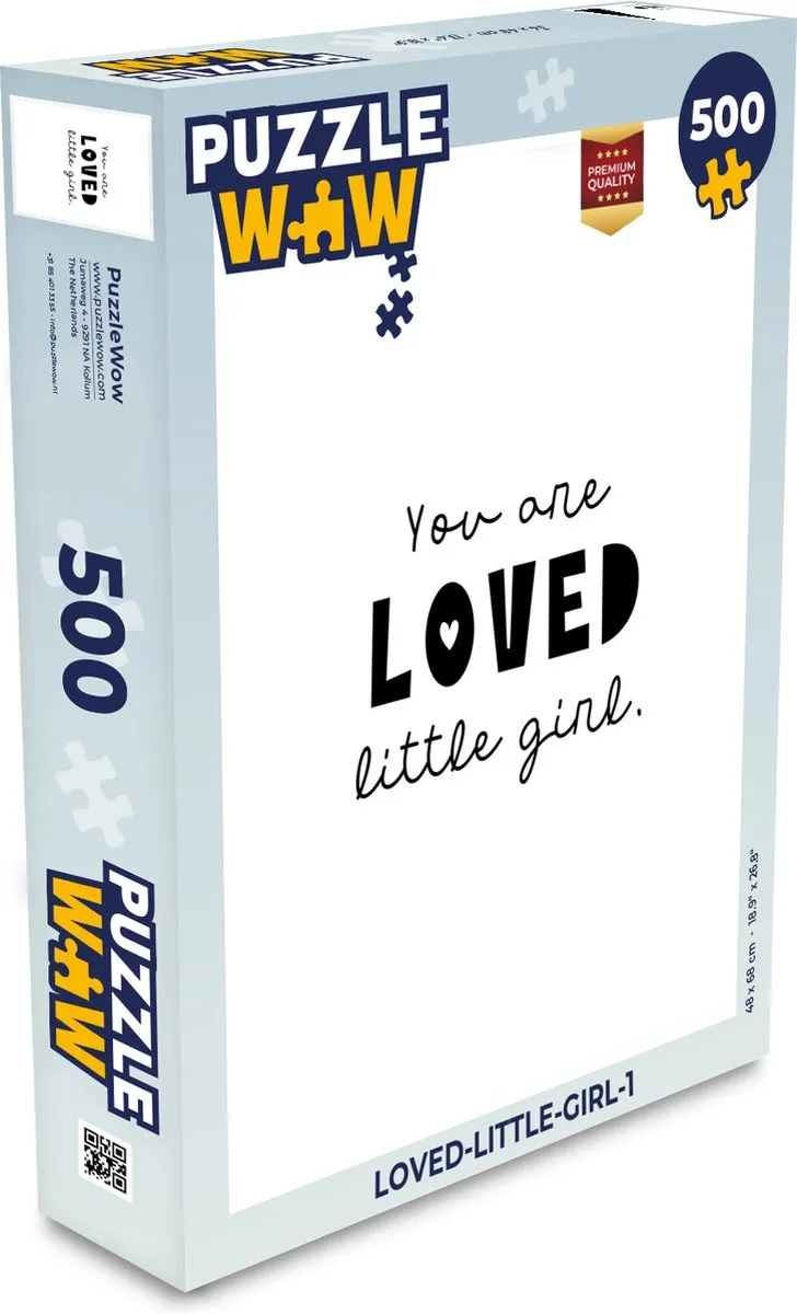 PuzzleWow Quotes Legpuzzel 500 Stuks - Multicolor