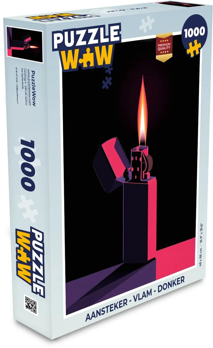 PuzzleWow Aansteker Puzzel 1000 Stuks