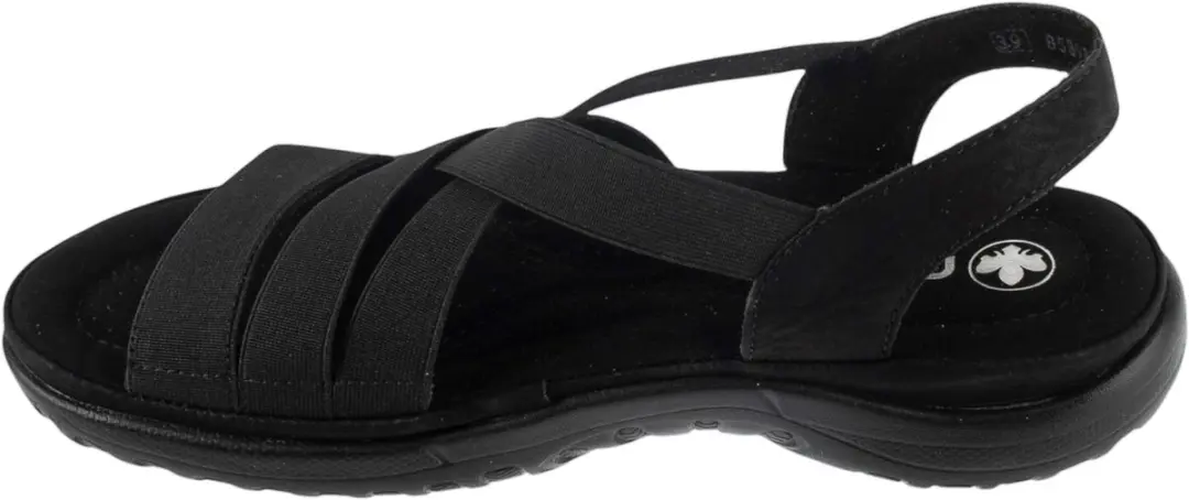 Rieker Vrouwen Sandalen 64857-00 - Zwart - afbeelding 2 van 5